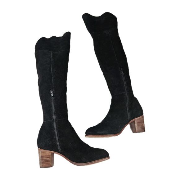 Matisse Womens Size 10 M Black Suede Zip 23" Shaft Over The Knee Western Classic - Picture 3 of 11